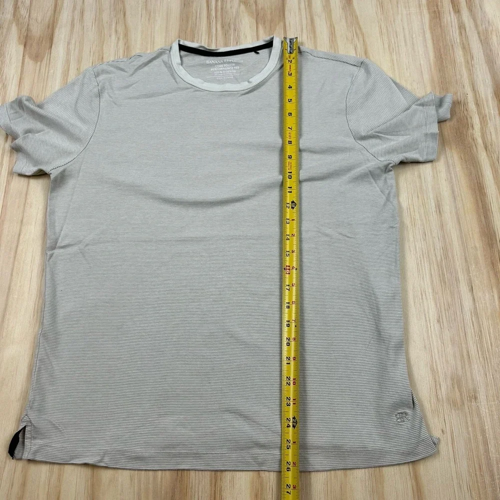 Banana Republic Men's Luxe‎ Touch Performance Tee T-Shirt 100% Cotton Large